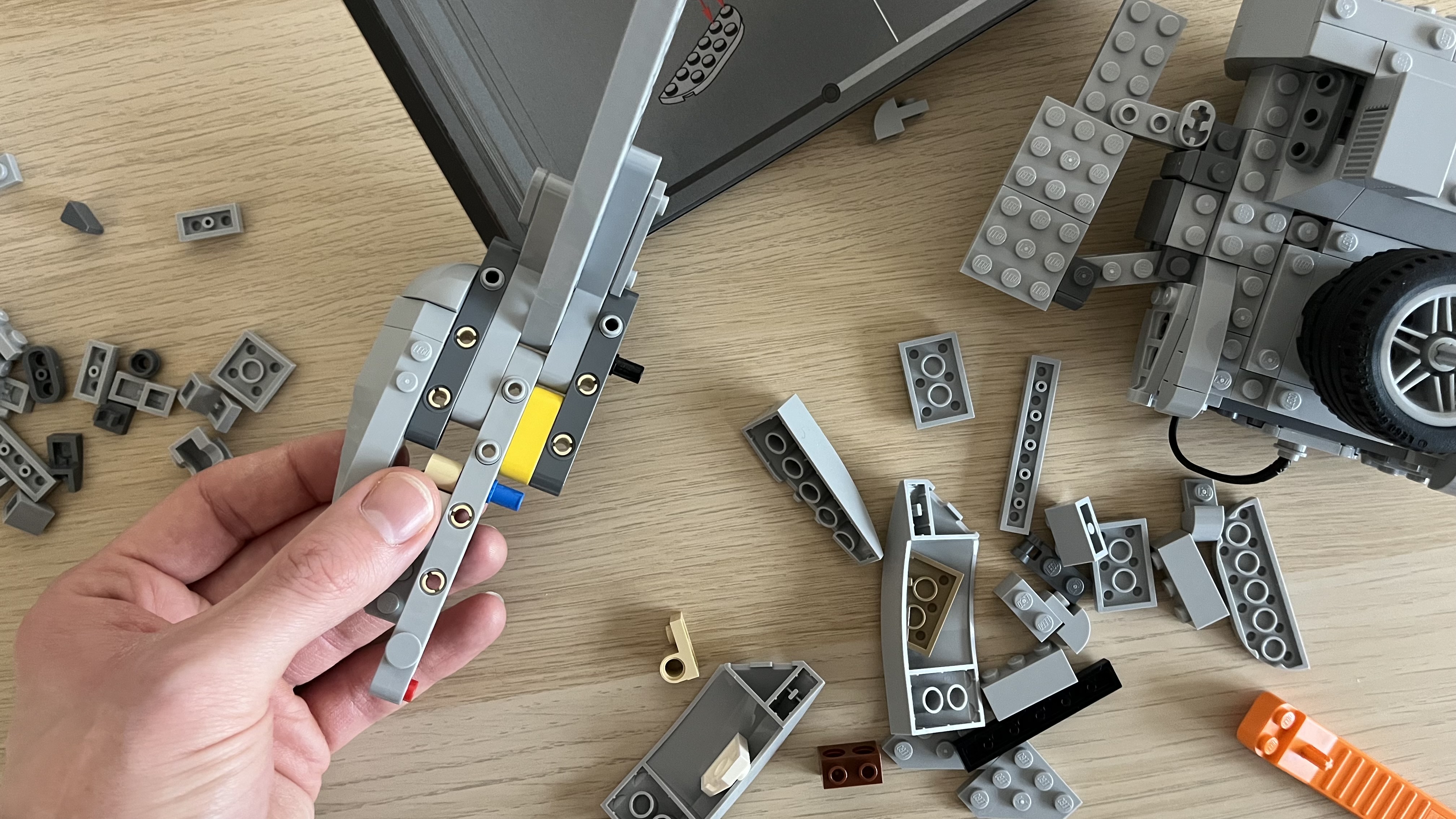 Lego Star Wars AT-ST Walker (75417) being built