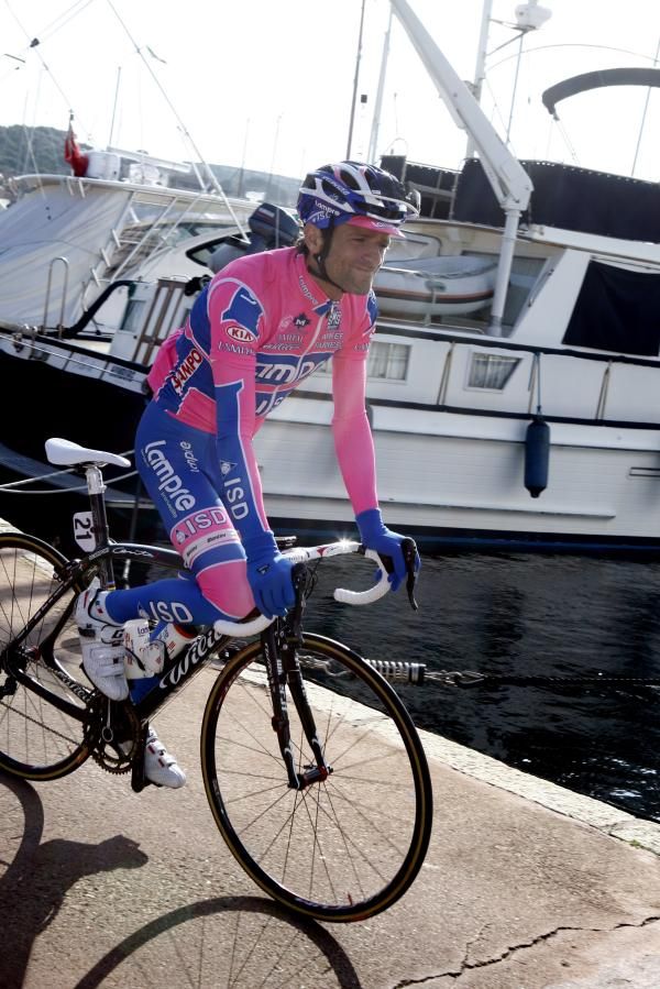 Michele Scarponi joined Lampre-ISD this winter.