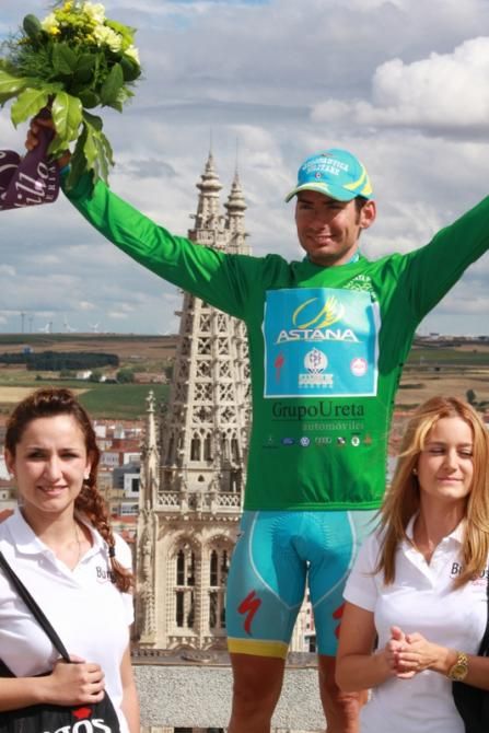 Simone Ponzi in the Points jersey