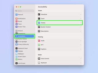 A screenshot showing how to dim flashing lights on Mac