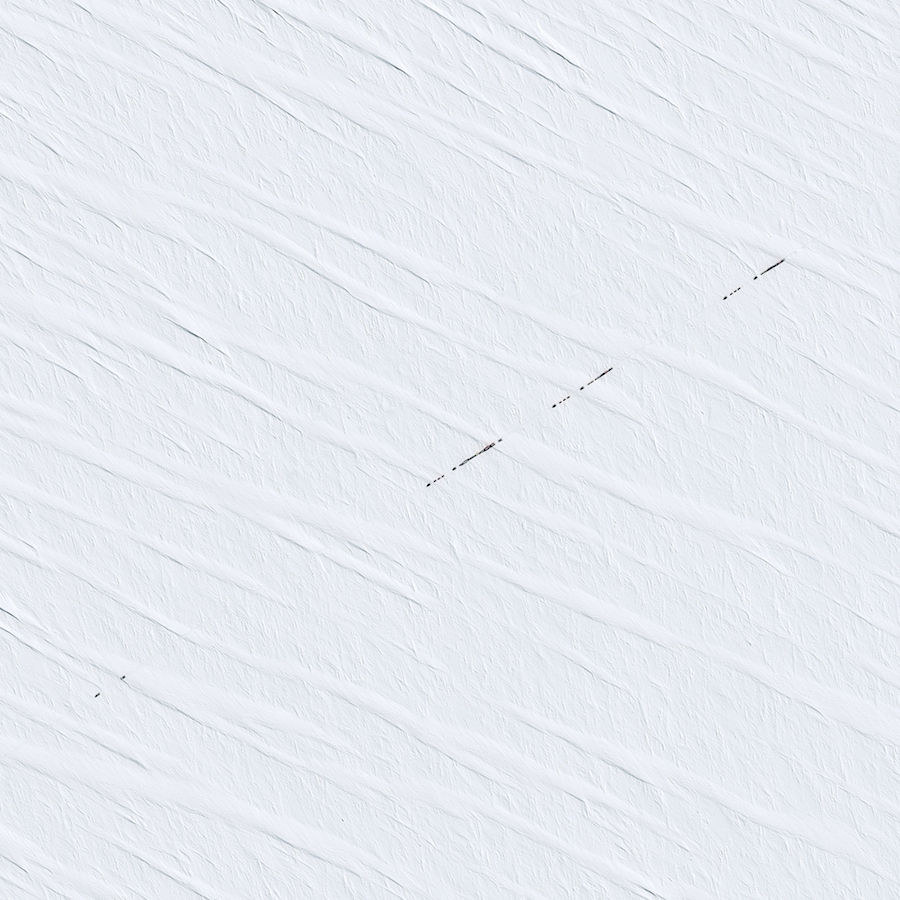 A French satellite captured this shot of a resupply convoy headed to Earth&#039;s remotest research station, Concordia in Antarctica. 