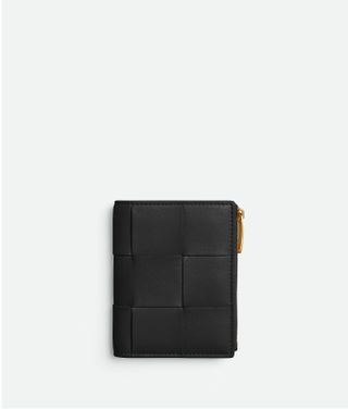 Women's Cassette Small Bi-Fold Wallet in Black