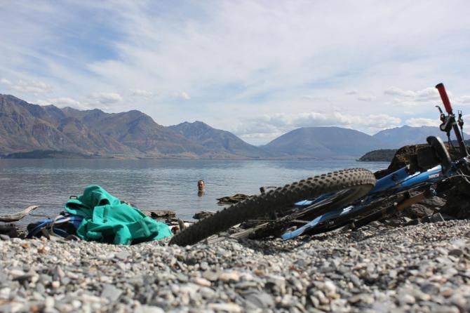 Recovering in Lake Wakatipu