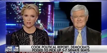 Megyn Kelly and Newt Gingrich.