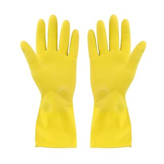 Medium Rubber Gloves in yellow