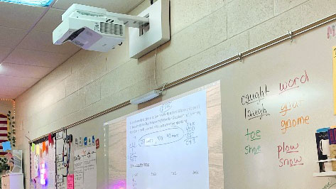 Epson display technology delivers large images, high brightness, and seamless integration with other classroom technology.