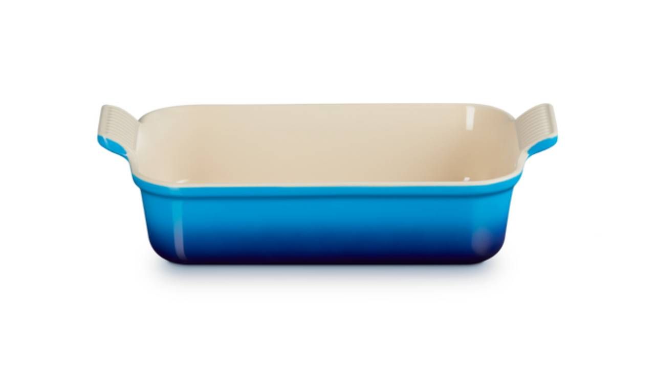Le Creuset Azure Stoneware Heritage Rectangular Dish