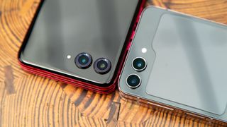 The Motorola Razr Plus 2024 and the Samsung Galaxy Z Flip 5 cameras