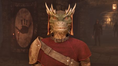 Ocheeva, an Argonian assassin from Oblivion Remastered