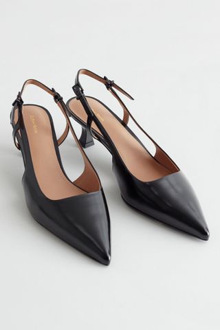 & Other Stories Slingback Leather Pumps