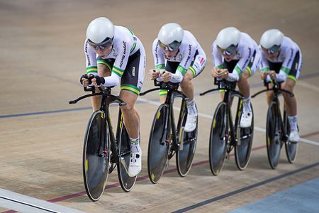 Australian women's team pursuit squad.