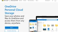 Website screenshot for Microsoft OneDrive