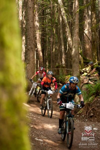 Riders during stage 6 of the BC Bike Race