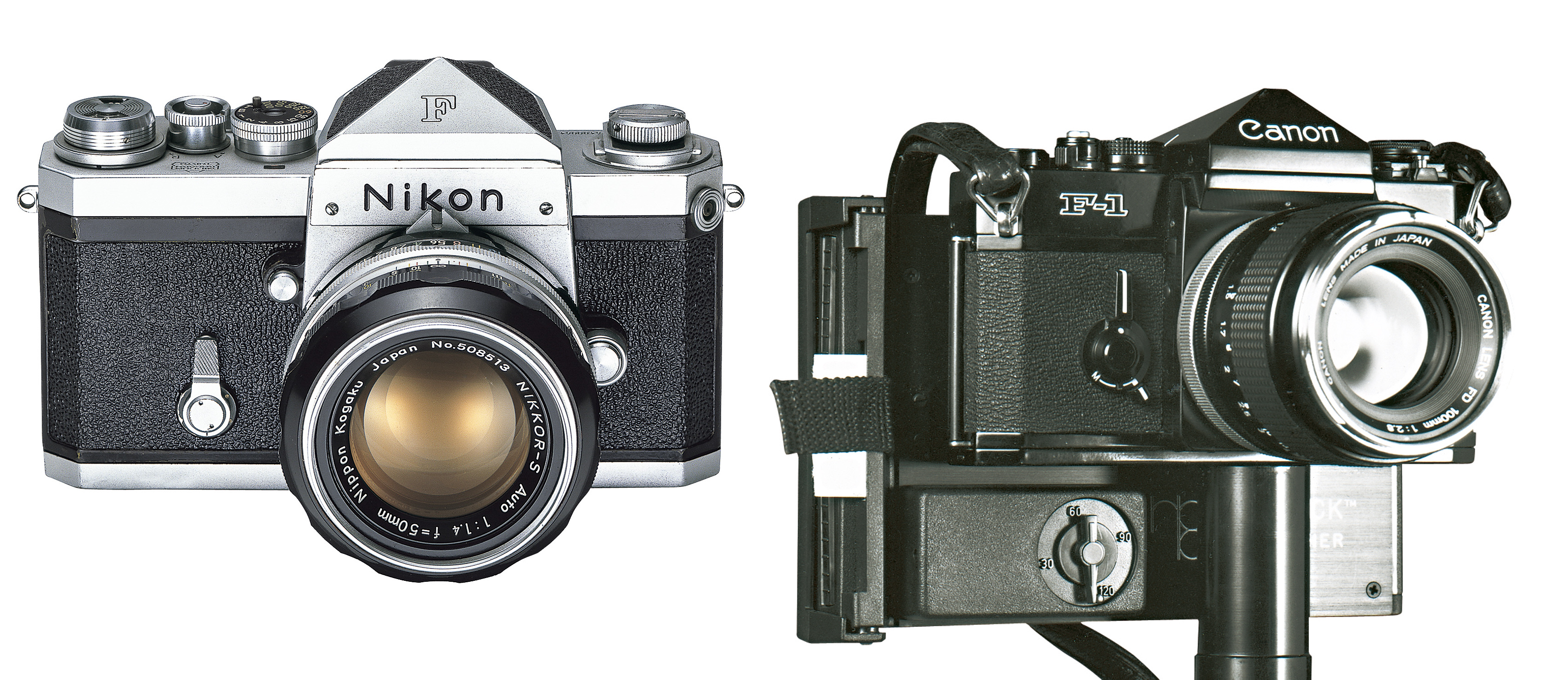 Canon F-1 vs Nikon F