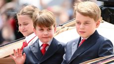 The milestone Prince George, Charlotte and Louis will have to reach explained. Here they are seen during Trooping the Colour 