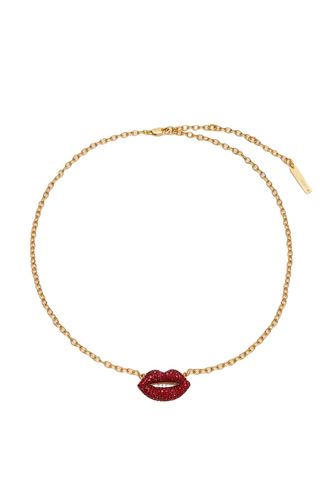 Lele Sadoughi x Marilyn Monroe Goldtone & Pavé Crystal Kiss Necklace