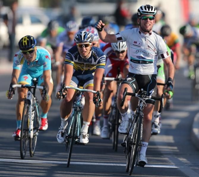 Cavendish won the sprint ahead of Markus and Guardini