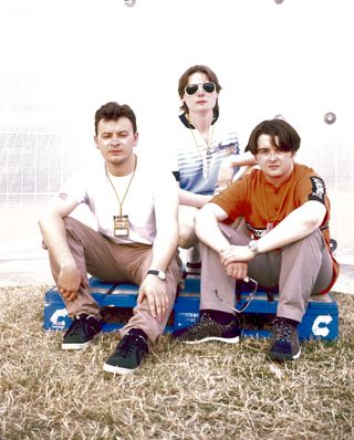 Up from the ashes, the Mancis backstage at the Phoenix Festival in 1996