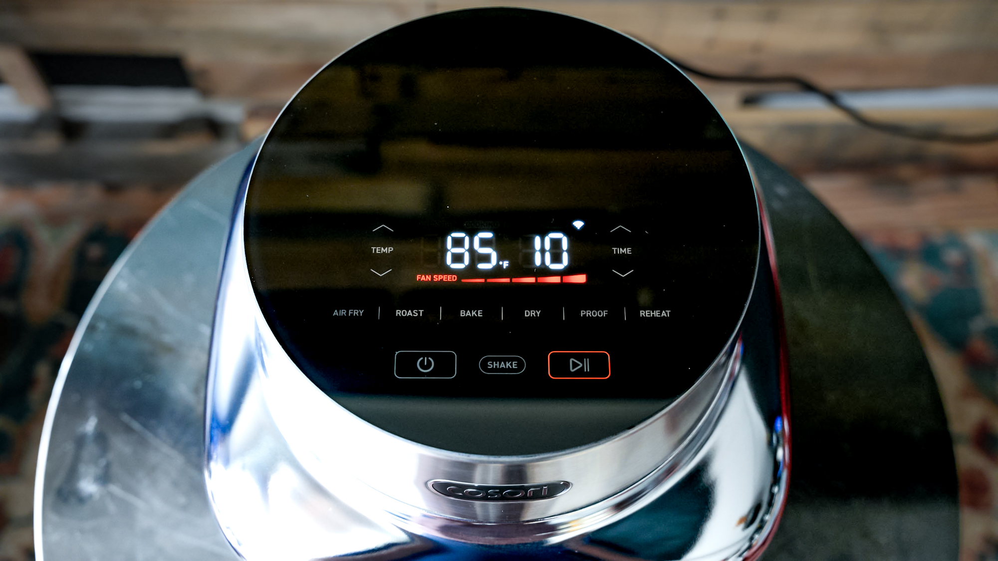 Cosori Iconic Air Fryer in a kitchen