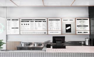 menus and kitchen