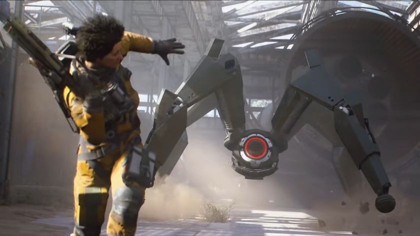 Arc Raiders screenshot of player running from a Leaper robot