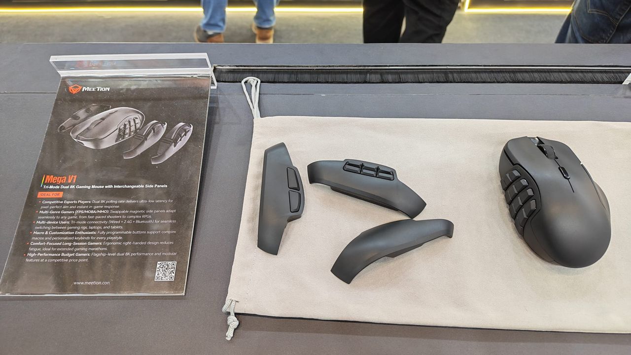 The Meetion Mega V1 on display at Computex 2026