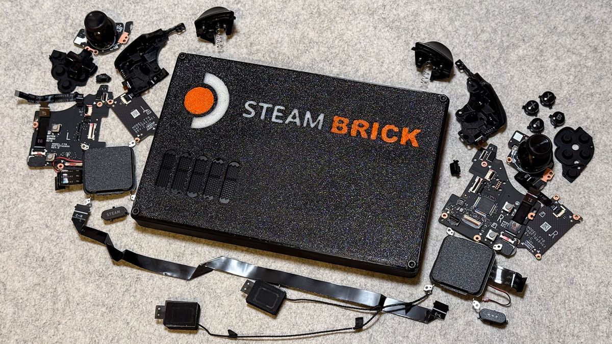 Modder creates the Steam Brick — a stripped-down Steam Deck with only a power button and a USB