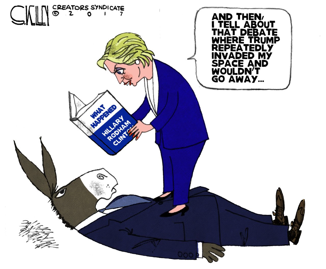 Political cartoon U.S. Hillary Clinton book Democrats