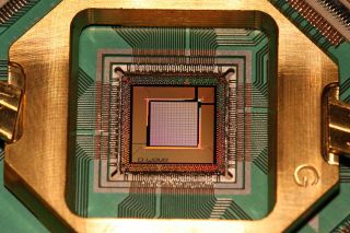 D-Wave 2000Q quantum annealing processor. Credit: D-Wave
