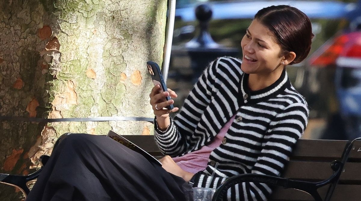 Zendaya Layers All-Time Essential Neutrals for Another Adorable Walk With Tom Holland