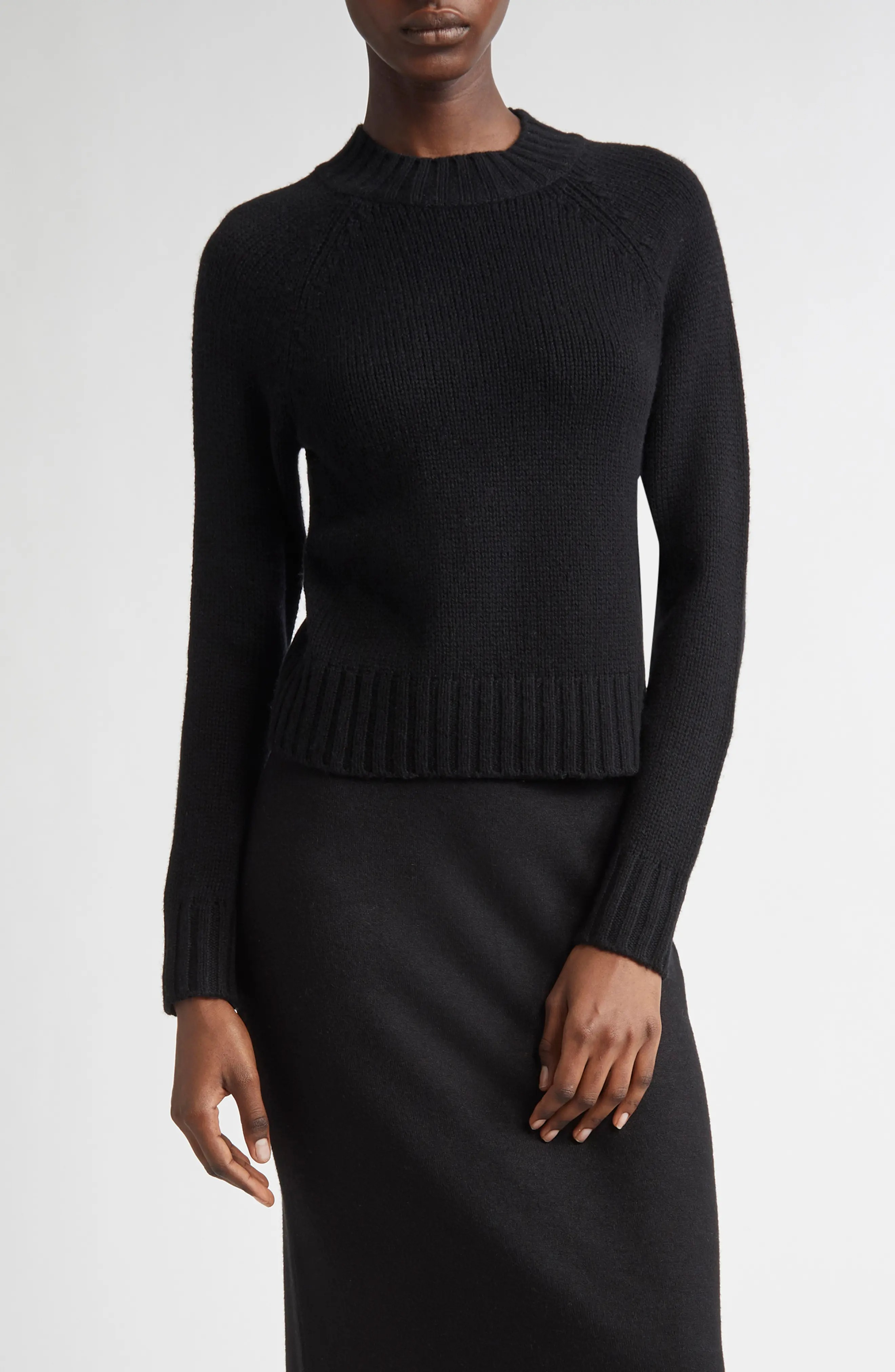 Vince, Raglan Sleeve Wool & Cashmere Crewneck Sweater