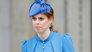 Princess Beatrice attends a National Service of Thanksgiving to celebrate the Platinum Jubilee of Queen Elizabeth II at St Paul's Cathedral on June 3, 2022