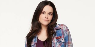 Emily Hampshire as Stevie Budd in Schitt's Creek