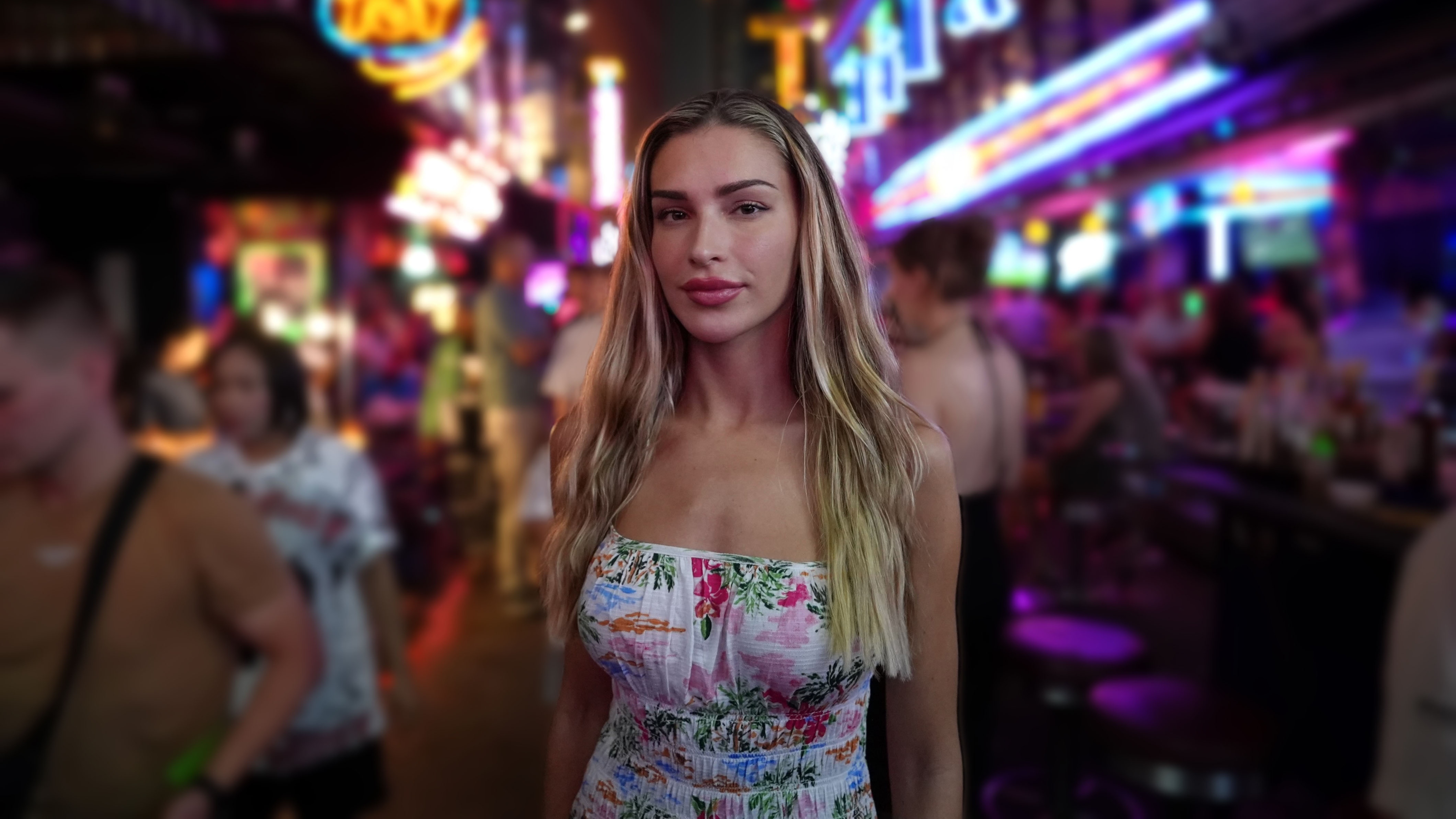 Zara McDermott in Soi Cowboy, Bangkok&#039;s red light district