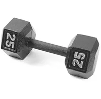 CAP Barbell Black Cast Iron Hex Dumbbell: was $57.99, now $33.27 at Amazon