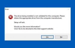 How to Fix the “driver being installed is not validated for this ...