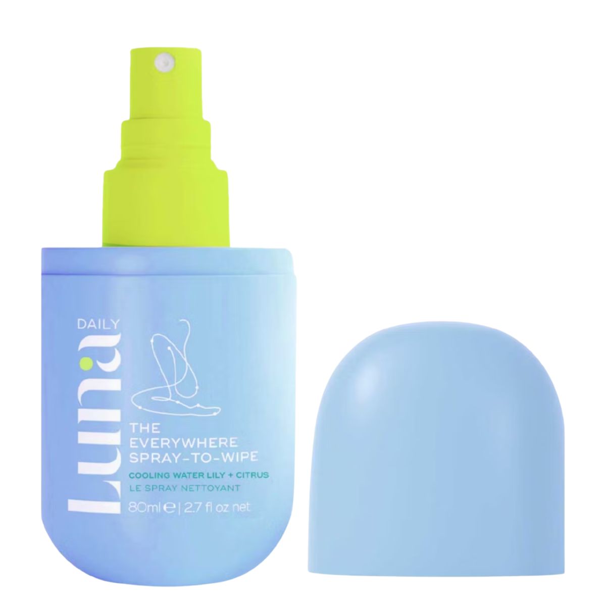 Luna Daily the Everywhere Spray-To-Wipe Cooling Water Lily + Fresh Citrus 80ml