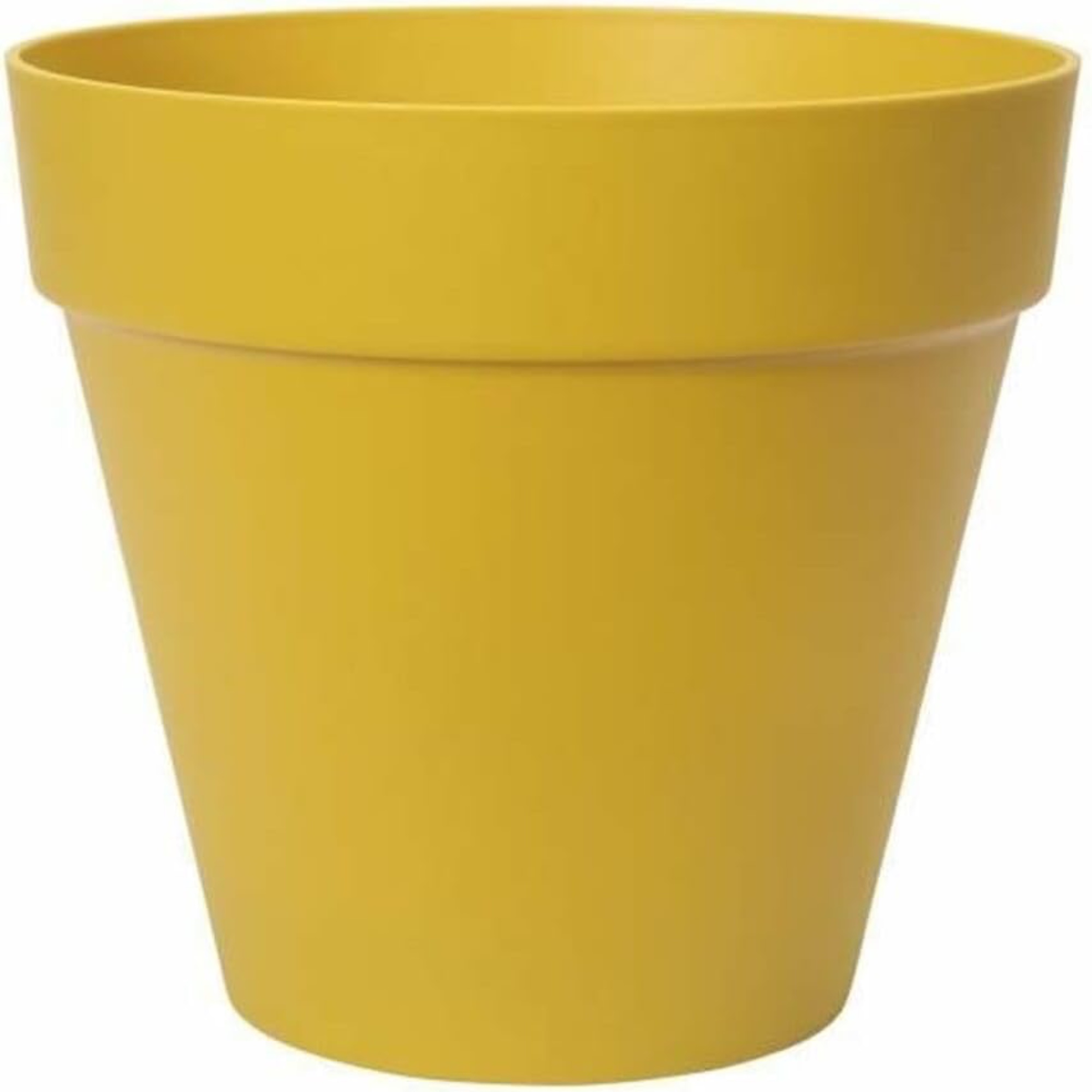 elho Loft Urban Round Large Plant Pot Outdoor, H22, Yellow