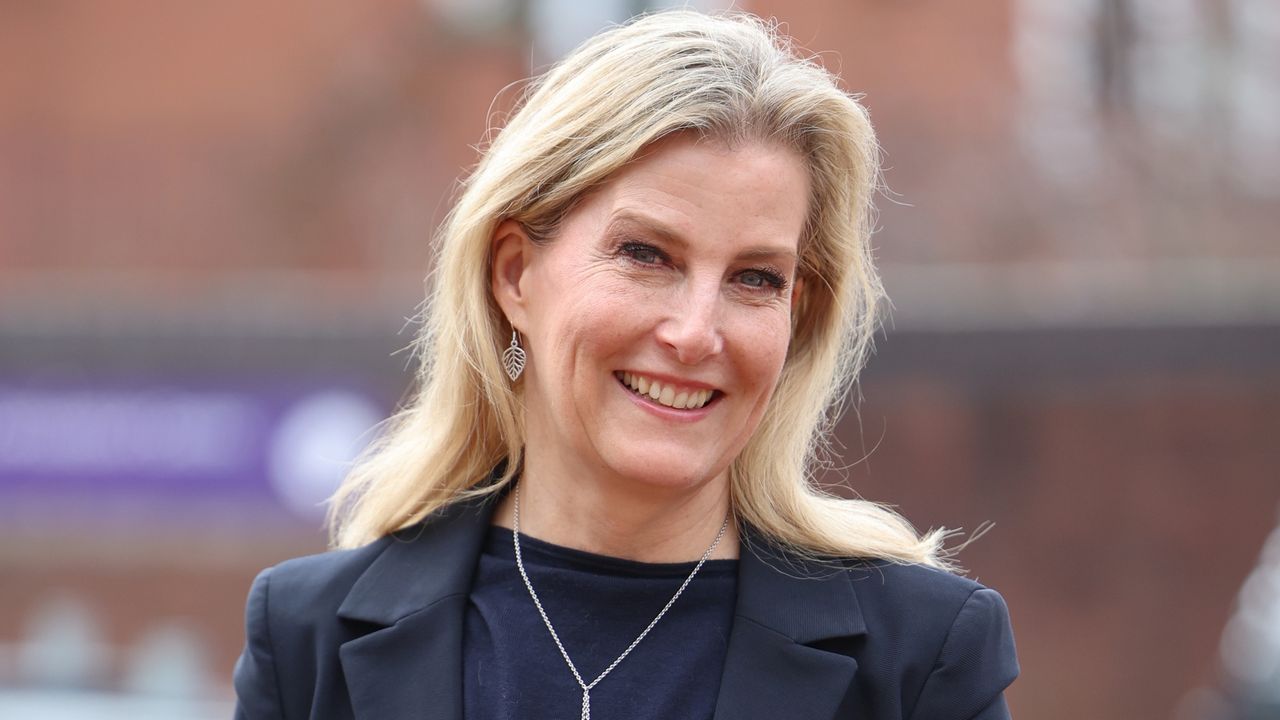 Sophie, Duchess of Edinburgh smiles as she arrives at the All England Open Badminton Championships