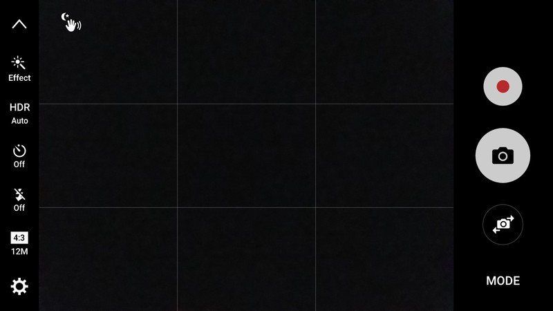 Galaxy S7 camera interface