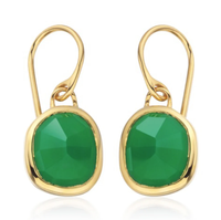 Monica Vinader Siren Wire Earrings (Green Onyx) £125 £93.75