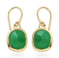 Monica Vinader Siren Wire Earrings (Green Onyx) £125 £93.75