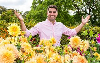 Britain in Bloom shows Chris Baven amid the blooms