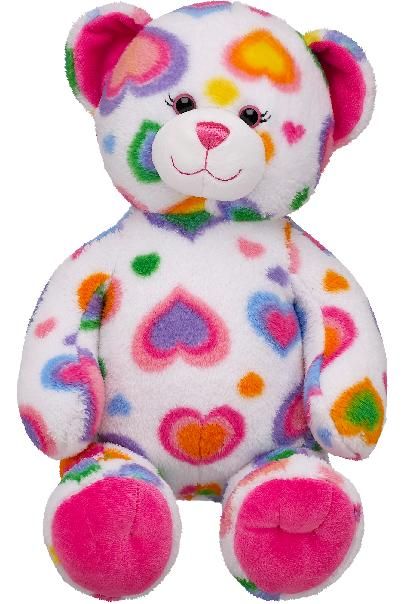 Build-A-Bear Colorful Hearts Teddy Bears