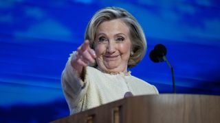 Hillary Clinton addresses the Democratic National Convention at the United Center in Chicago, Ill., on Monday, August 19 2024