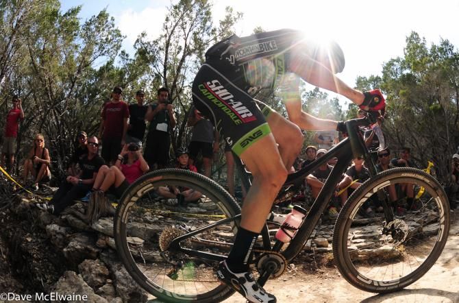 Jeremiah Bishop (Sho-Air/Cannondale) riding in the top five