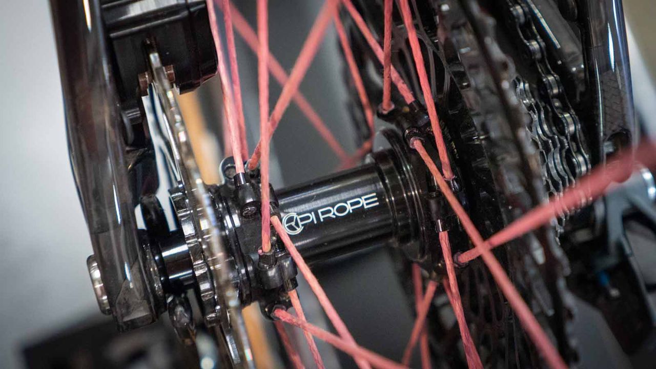 Details of the Scott bike, designed by Dangerholm