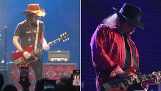 Charlie Starr playing Gary Rossington&#039;s Gibson Les Paul/SG, and Gary Rossington