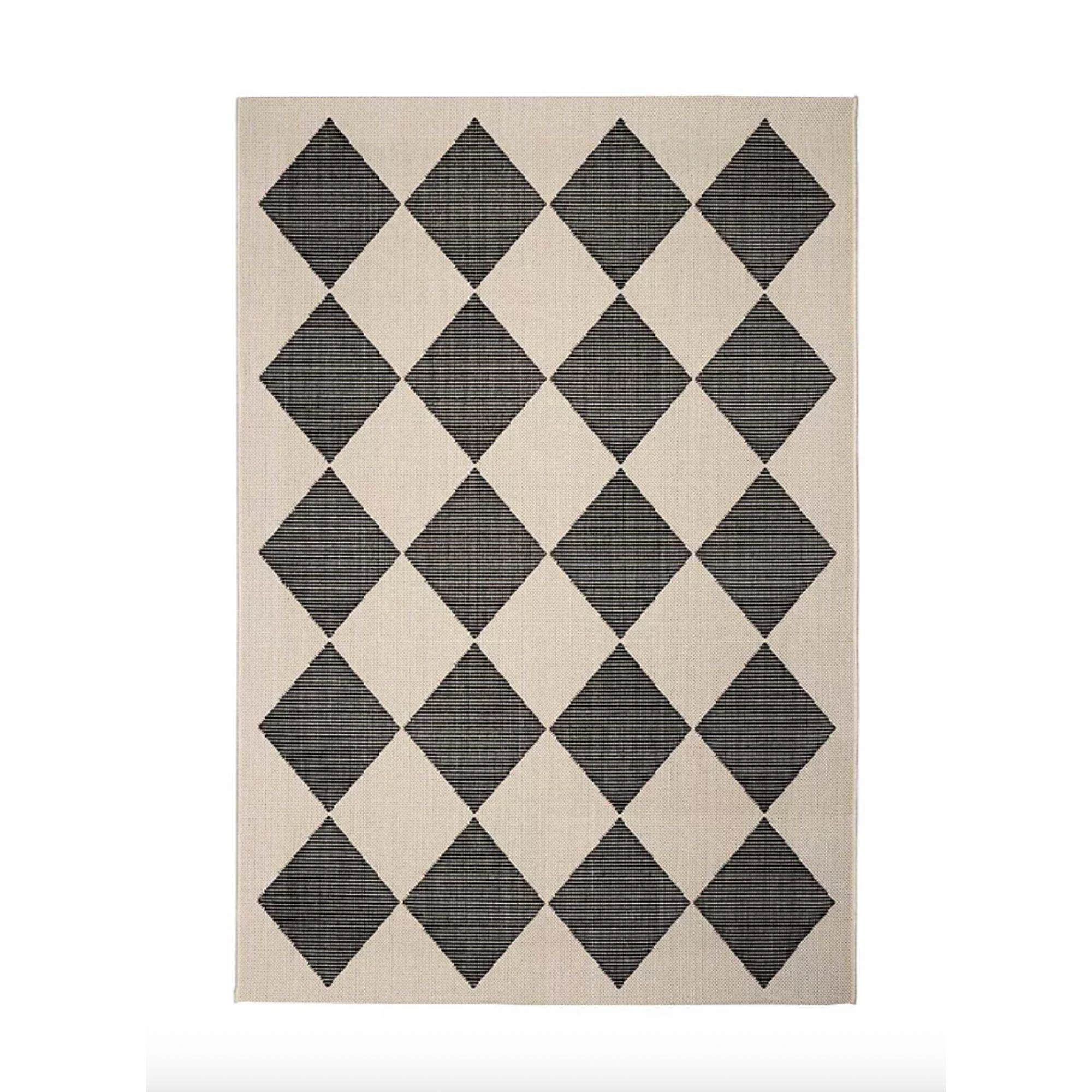 Homemaker Monchrome Outdoor Harlequin Rug