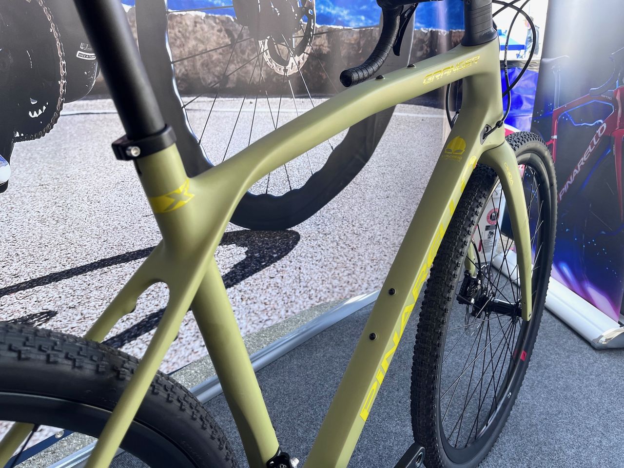 The Pinarello Granger X3 Disc has an asymmetrical design